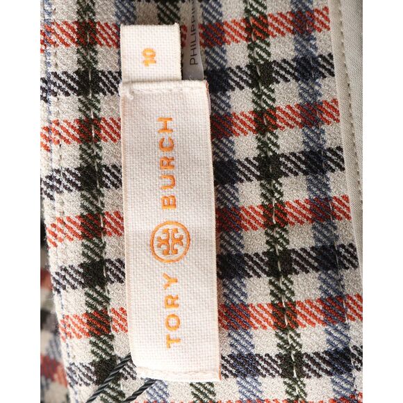 Tory Burch Plaid Pleated Skirt in Red Polyester - Picture 4 of 5